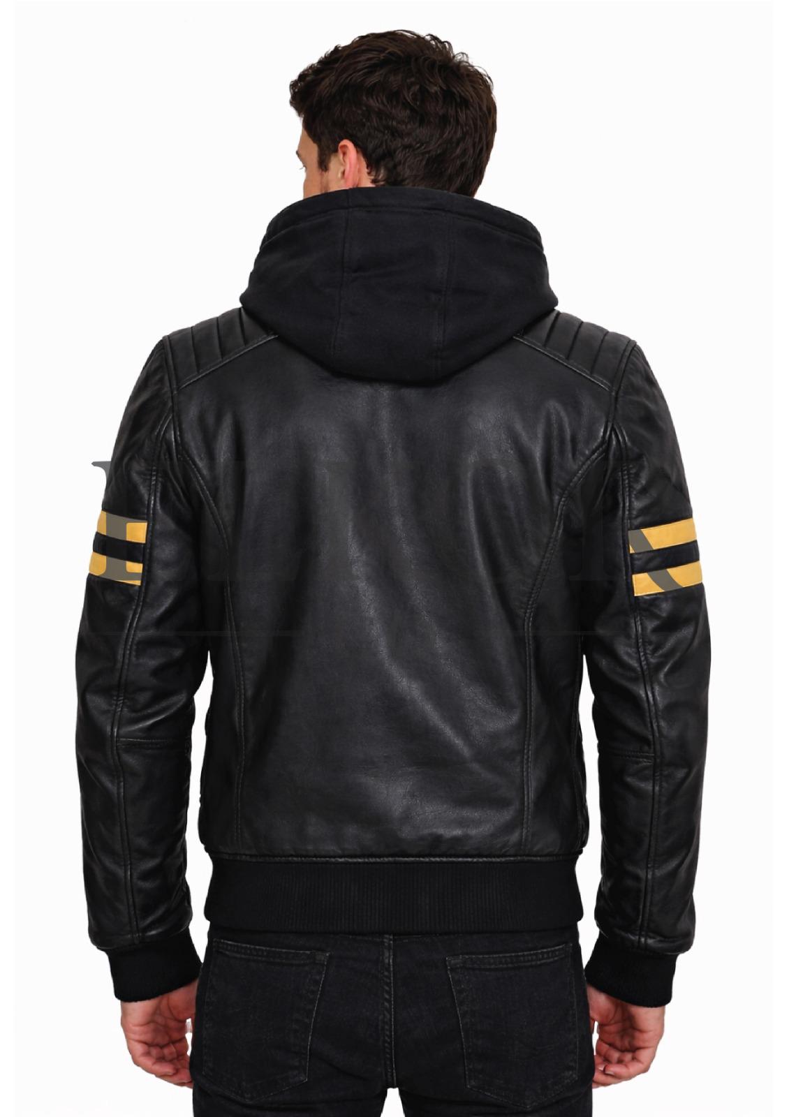 Hooded Biker Jacket