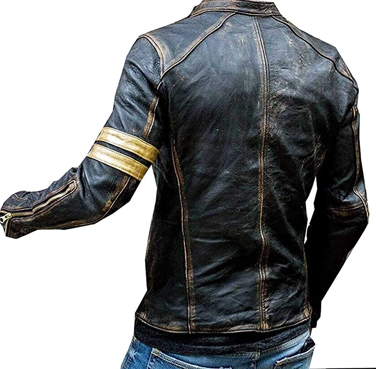 Lambskin Leather Moto Jacket