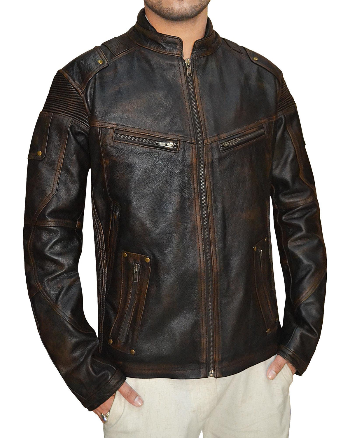 Leather Moto Jacket