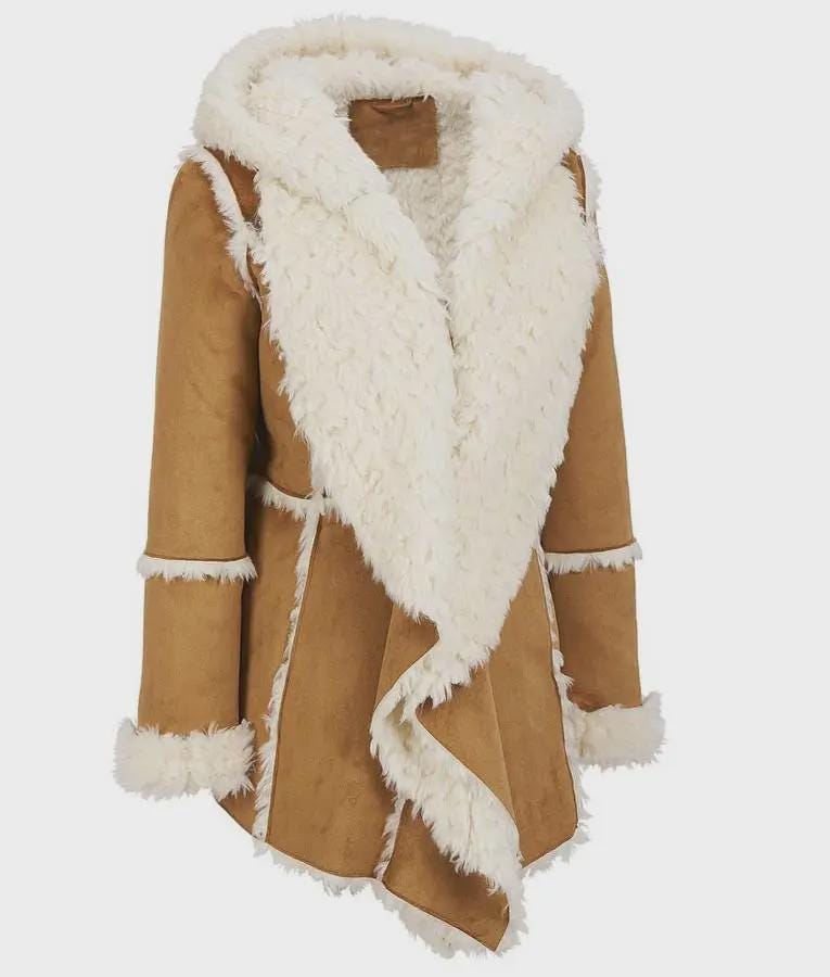 Faux Fur Shearling Winter Coat